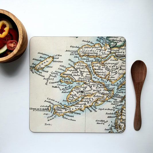 Glossy Table Mat or Pot stand - Isle of Mull