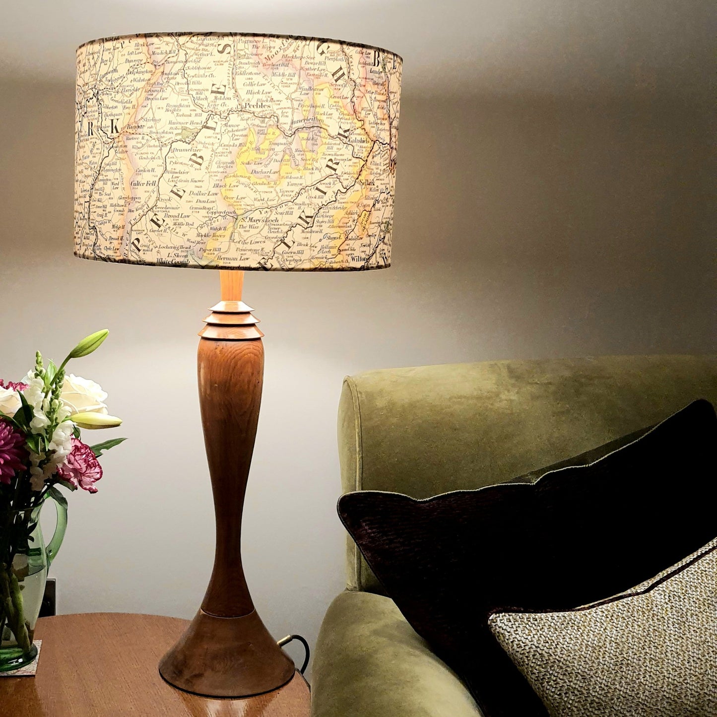 Bespoke Lampshade -Choose your location.  Drum 40 x 25 cm