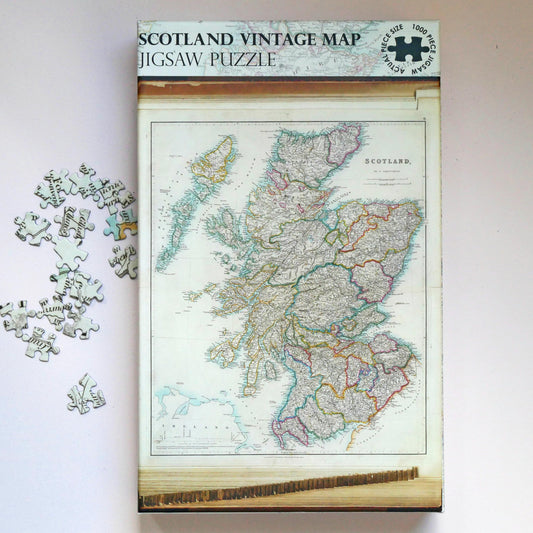 Vintage Map of Scotland Jigsaw