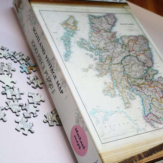 Vintage Map of Scotland Jigsaw